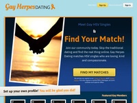 Gay Herpes Dating Homepage Image